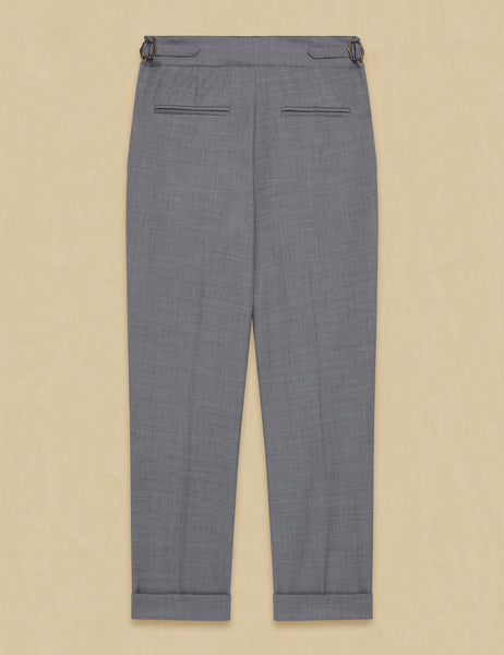 パンツ ORR Wrinkle Free Wool Trousers Woman GREY Trousers in Wool with Turn-ups
