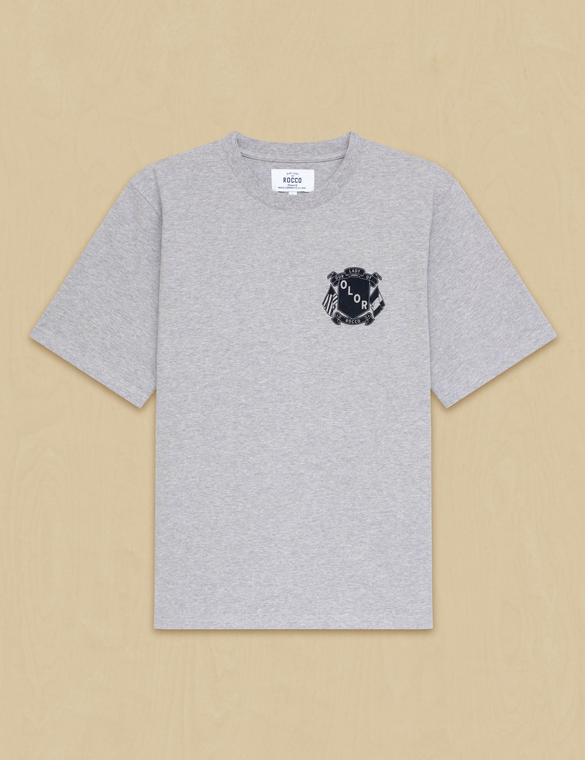 Grey Tee – Our Lady of Rocco