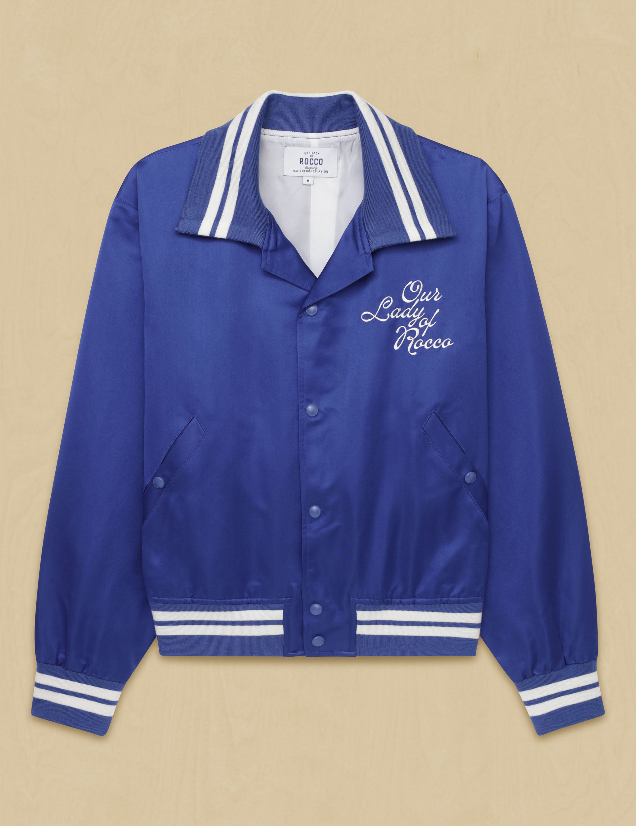 Spring Satin Bomber – Our Lady of Rocco