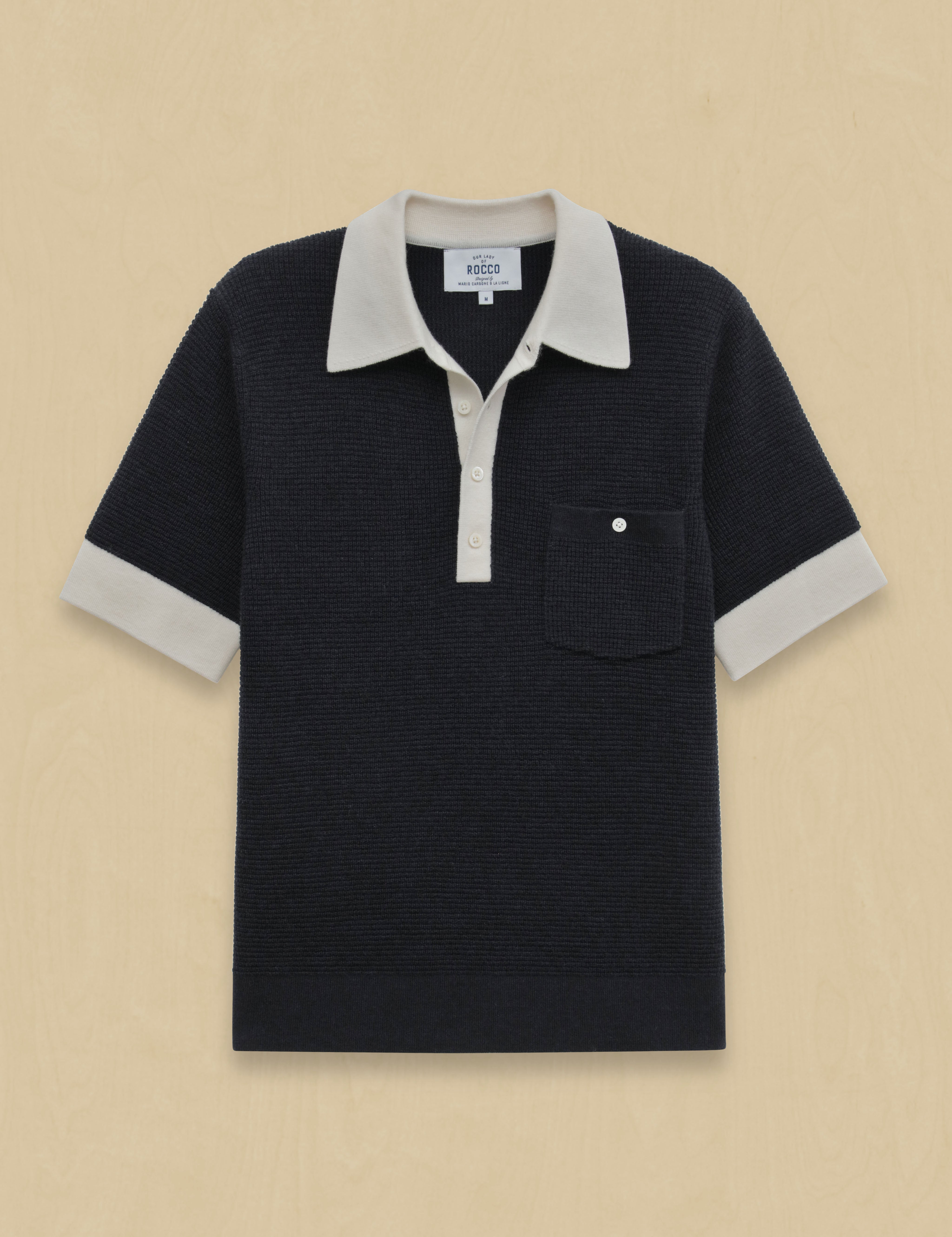 OUR LEGACY Traditional Polo 44  ニットポロ Our Legacy - Traditional Polo Euro Eggplant Fuzzy Alpaca